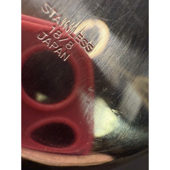 Christmas Holly Cake Server Stainless 18/8 Made in Japan - Picture 4 of 4